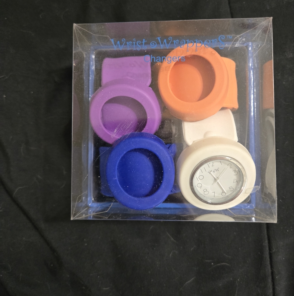 Wrist Wrappers Watch Set - Purple, Orange, White, and Blue
